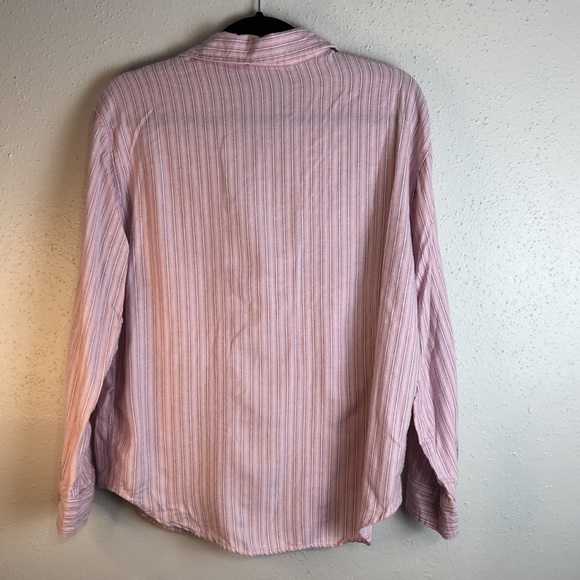 Lauren Ralph Lauren black label pajama top size medium button down loungewear - Picture 9 of 9